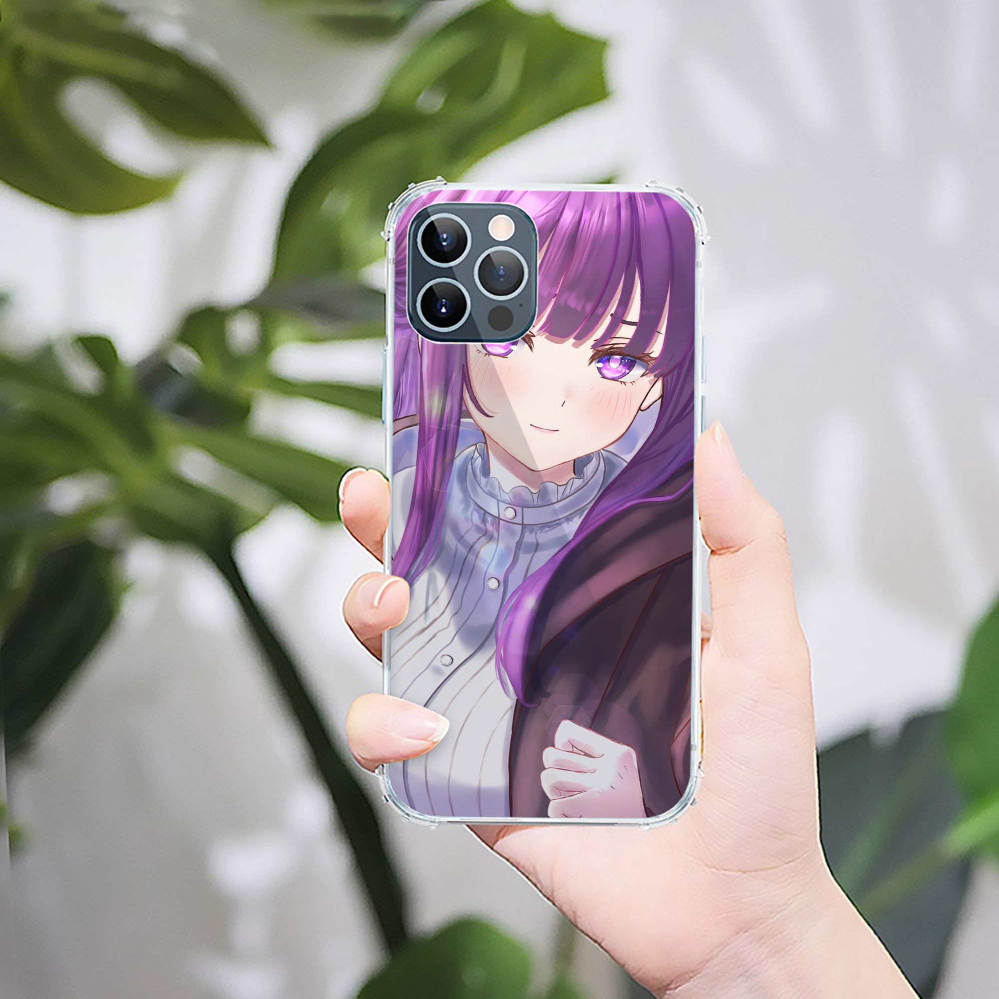 （画像用） 葬送のフリーレン Frieren 【iPhone 12シリーズ対応】透明スマホケース（クリアソフトケース）